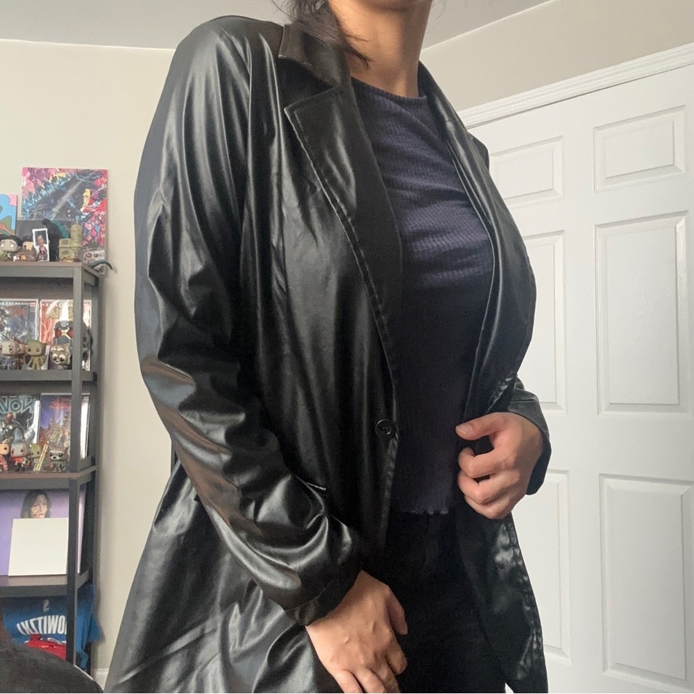 Shein Faux Leather Jacket